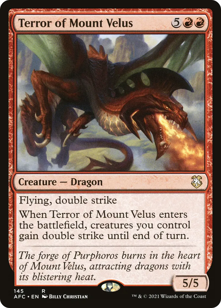 Terror of Mount Velus from Forgotten Realms Commander - Magic: The Gathering