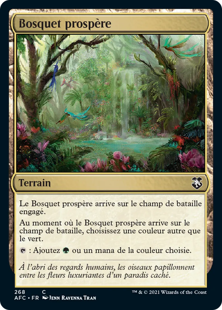 Bosquet prospère — Forgotten Realms Commander — Magic: The Gathering