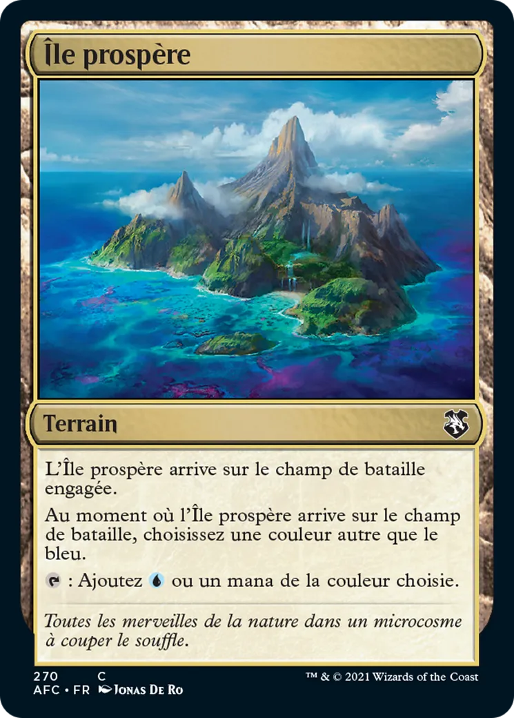 Île prospère — Forgotten Realms Commander — Magic: The Gathering
