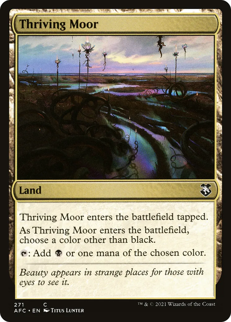 Thriving Moor — Forgotten Realms Commander — Magic: The Gathering