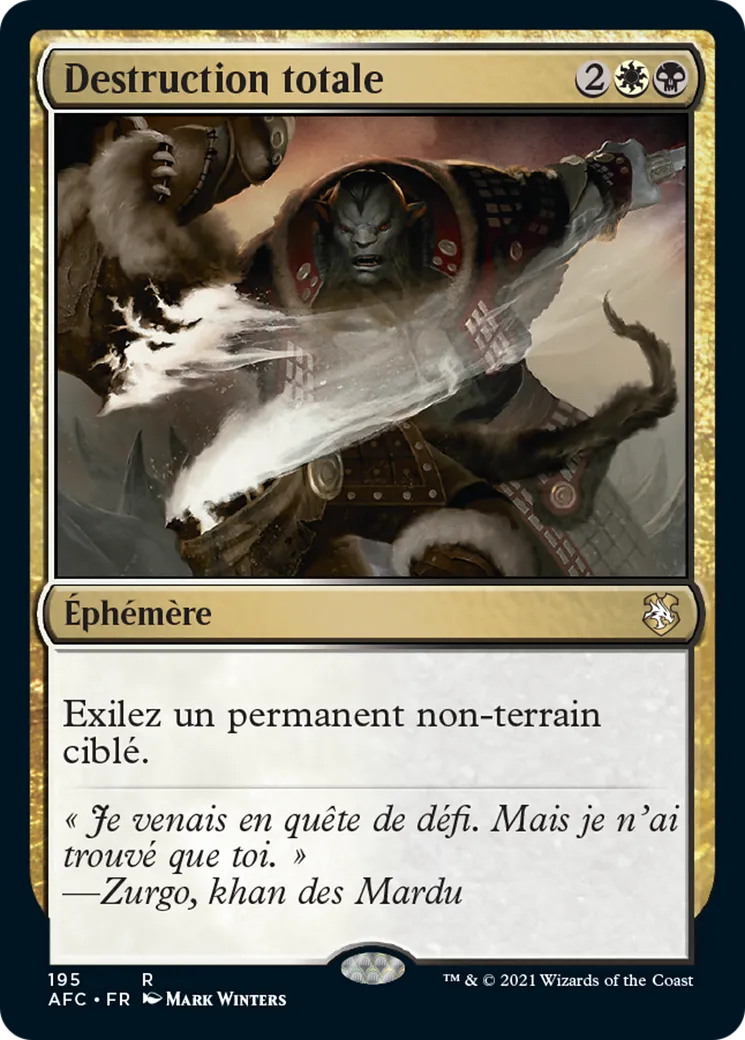 Destruction totale — Forgotten Realms Commander — Magic: The Gathering