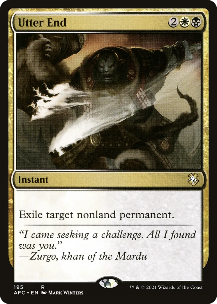 Utter End from Forgotten Realms Commander - Magic: The Gathering