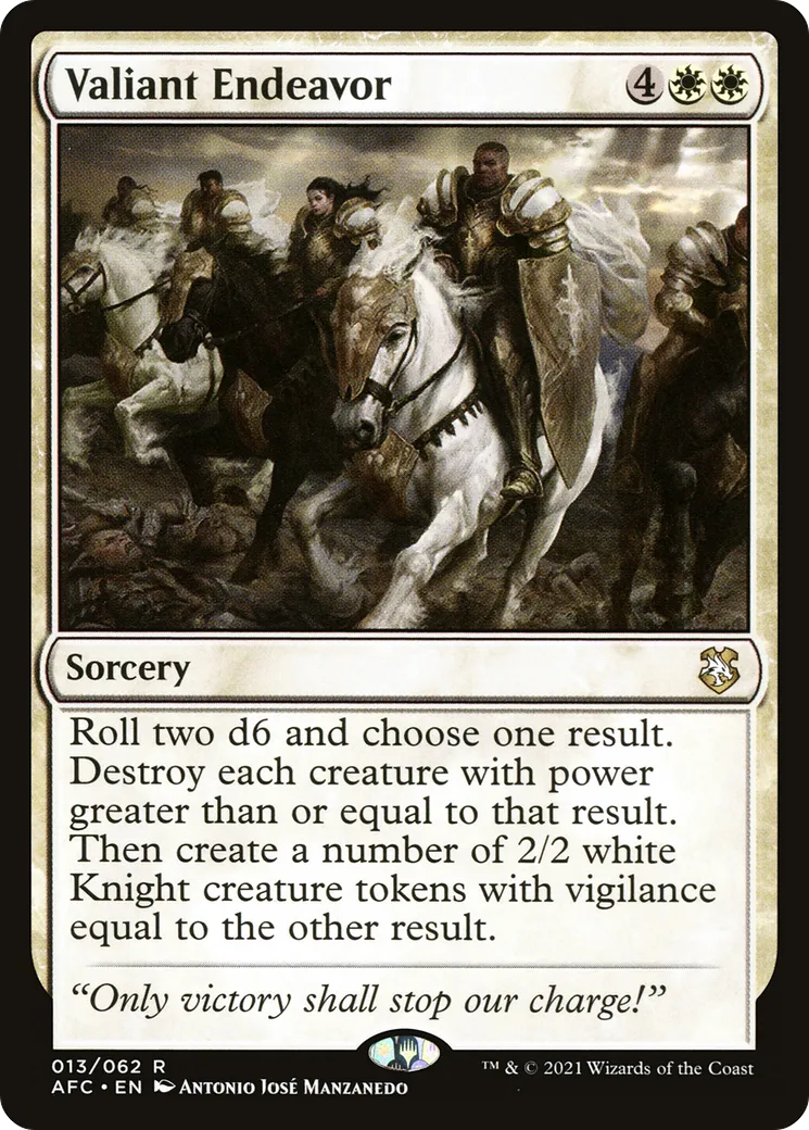 Valiant Endeavor — Forgotten Realms Commander — Magic: The Gathering