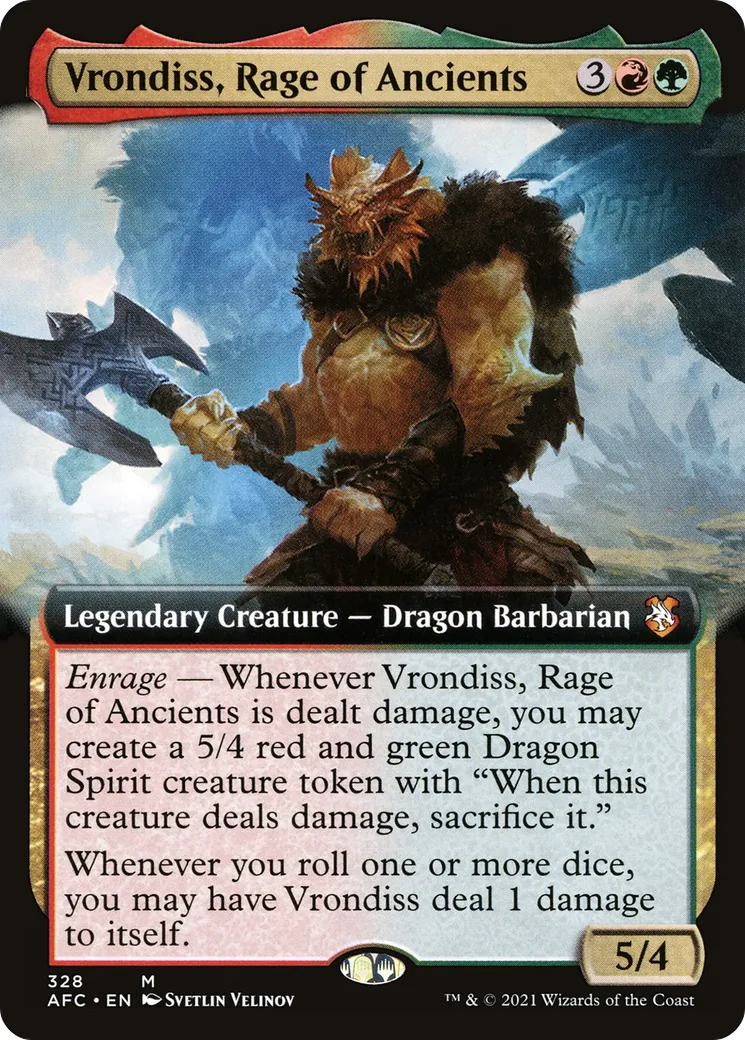 Vrondiss, Rage of Ancients — Forgotten Realms Commander — Magic: The Gathering