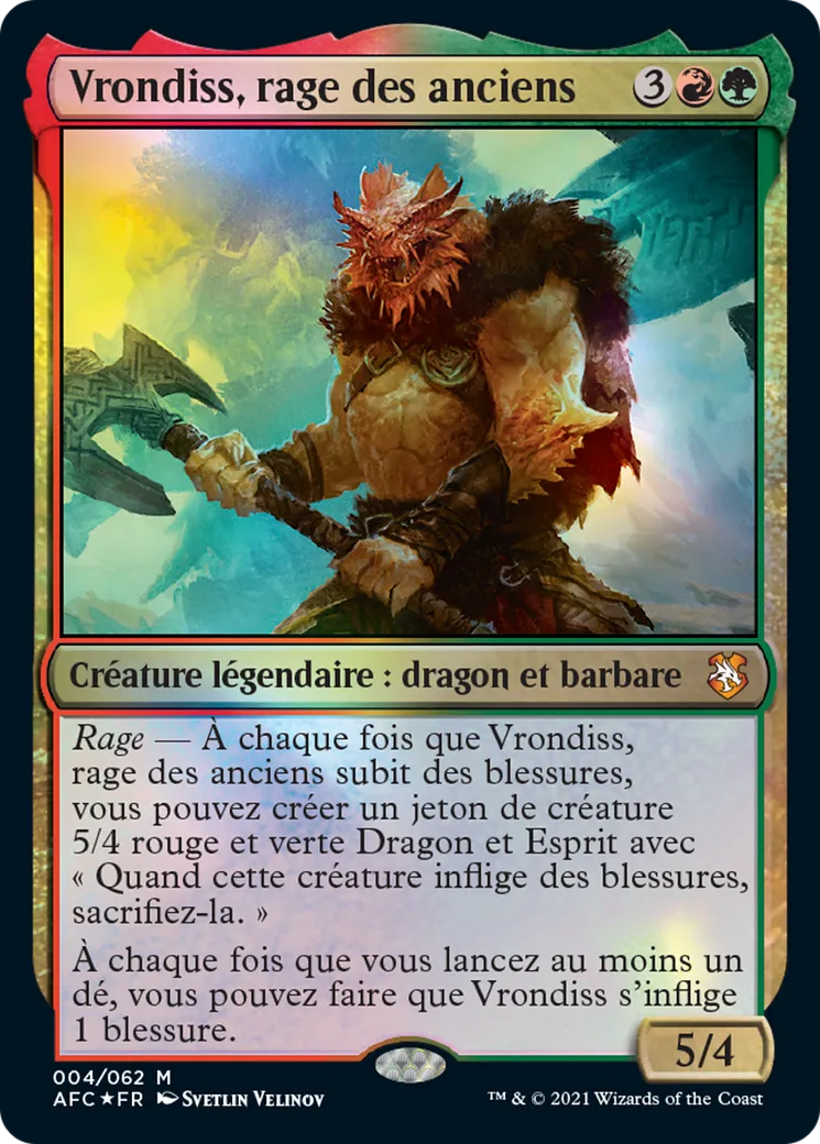 Vrondiss, rage des anciens — Forgotten Realms Commander — Magic: The Gathering
