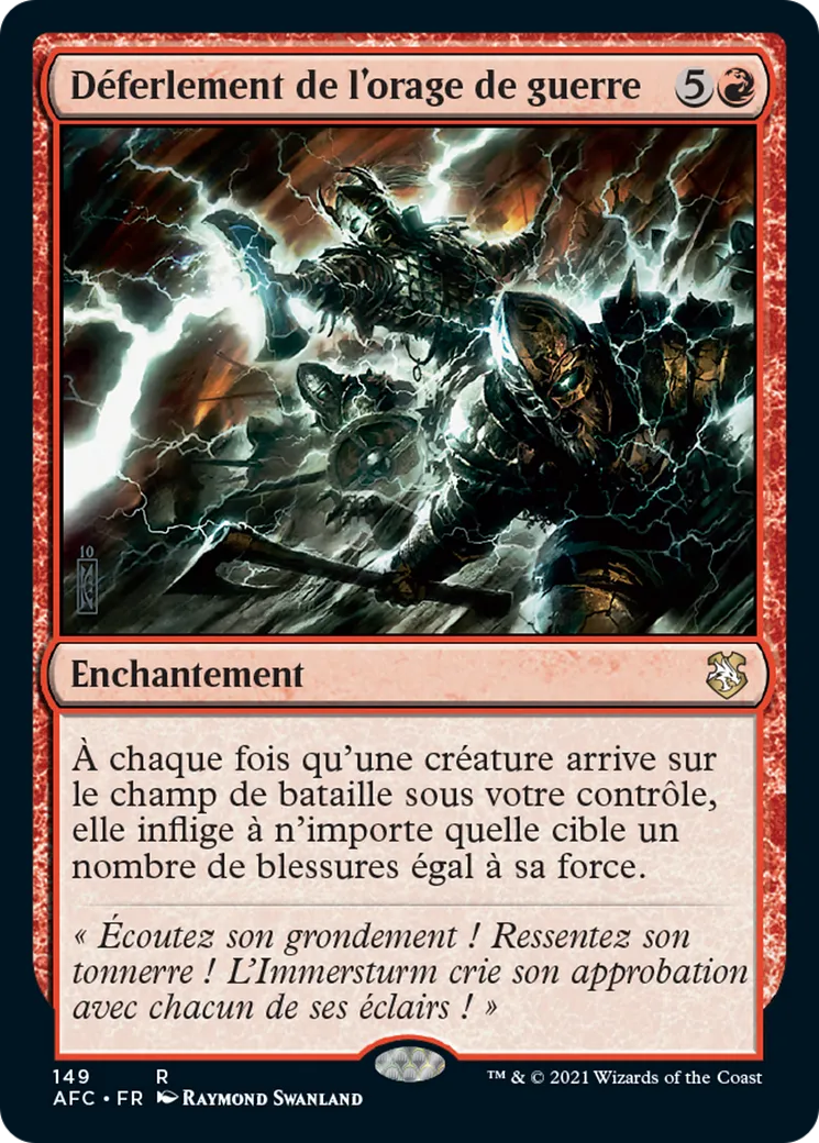 Déferlement de l'orage de guerre — Forgotten Realms Commander — Magic: The Gathering