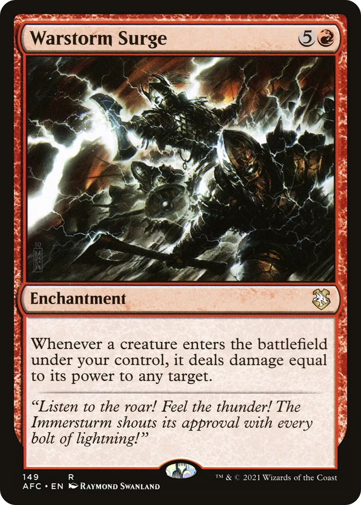 Warstorm Surge from Forgotten Realms Commander - Magic: The Gathering