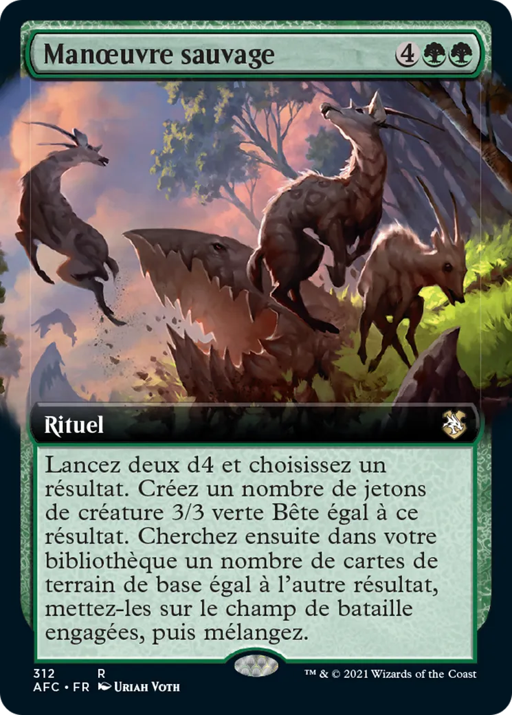 Manœuvre sauvage from Forgotten Realms Commander - Magic: The Gathering