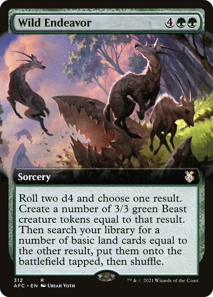 Wild Endeavor — Forgotten Realms Commander — Magic: The Gathering