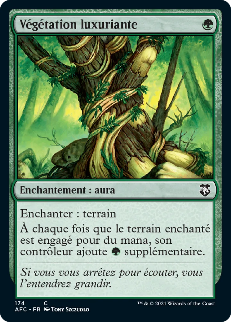 Végétation luxuriante — Forgotten Realms Commander — Magic: The Gathering