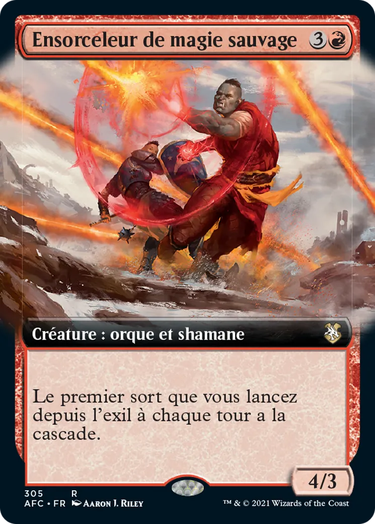 Ensorceleur de magie sauvage from Forgotten Realms Commander - Magic: The Gathering