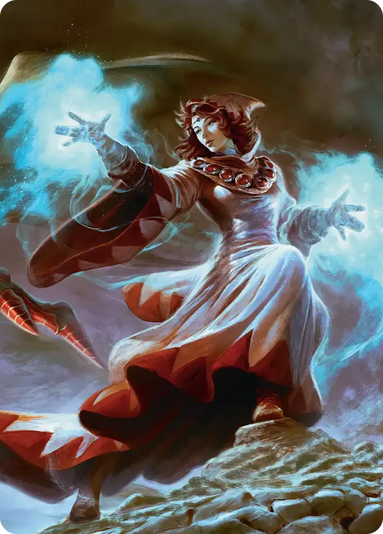 The Destined White Mage — Final Fantasy Scene Box — Magic: The Gathering