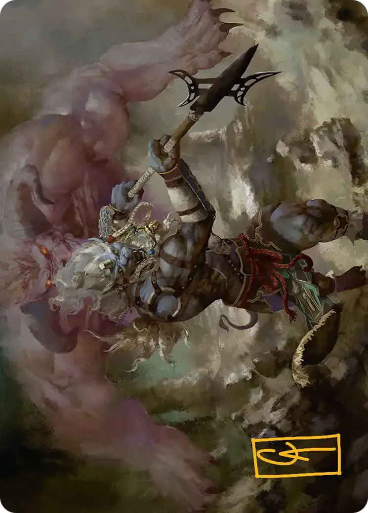 Kimahri, Valiant Guardian — Final Fantasy Art Series — Magic: The Gathering