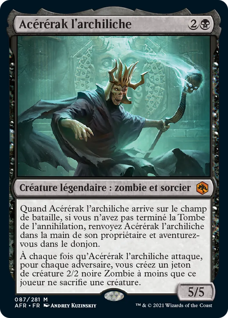 Acérérak l'archiliche — Adventures in the Forgotten Realms — Magic: The Gathering