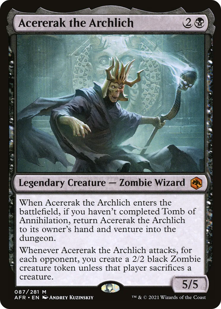 Acererak the Archlich — Adventures in the Forgotten Realms — Magic: The Gathering
