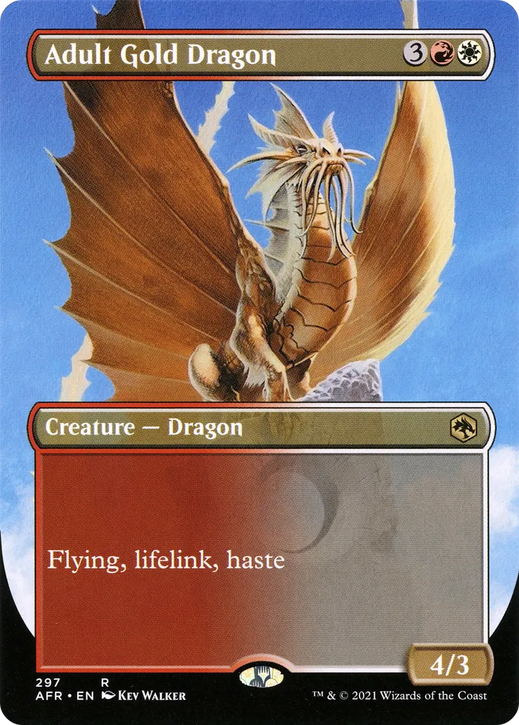 Adult Gold Dragon — Adventures in the Forgotten Realms — Magic: The Gathering