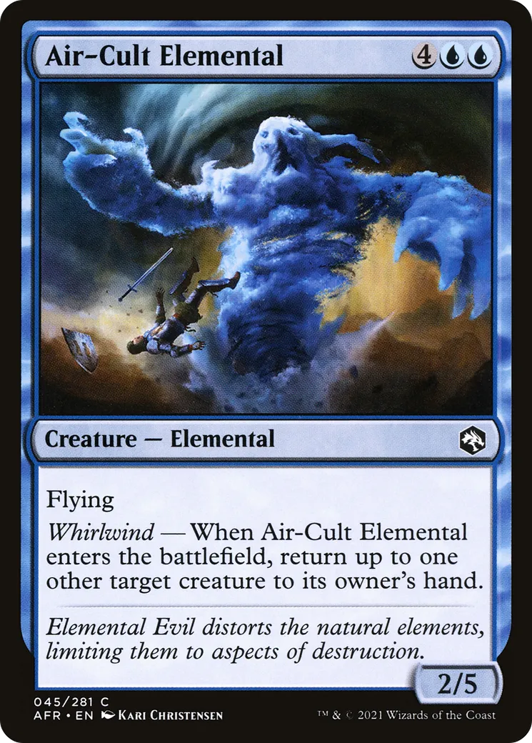 Air-Cult Elemental — Adventures in the Forgotten Realms — Magic: The Gathering