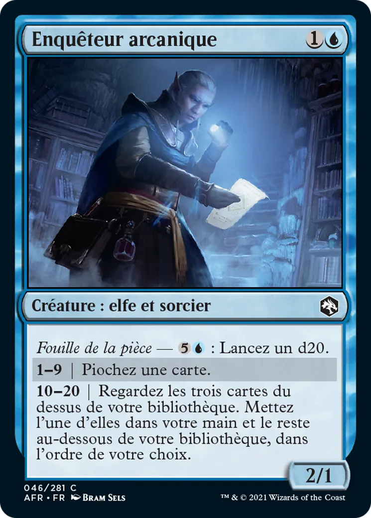 Enquêteur arcanique — Adventures in the Forgotten Realms — Magic: The Gathering
