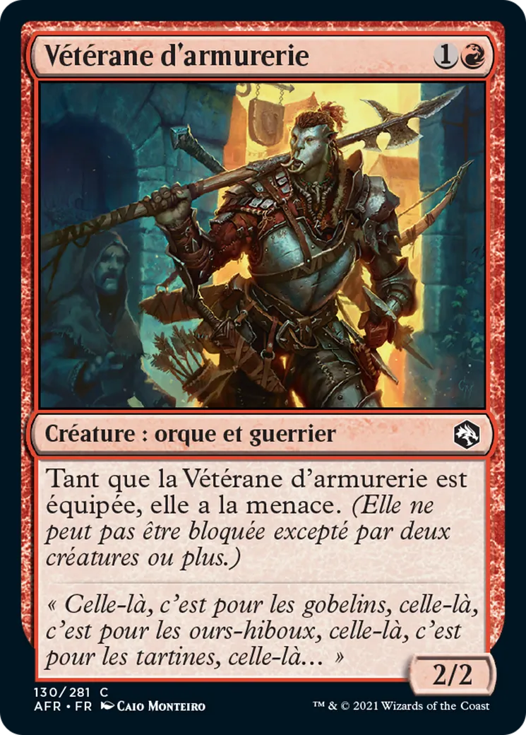 Vétérane d'armurerie — Adventures in the Forgotten Realms — Magic: The Gathering