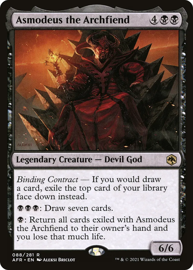 Asmodeus the Archfiend from Adventures in the Forgotten Realms - Magic: The Gathering