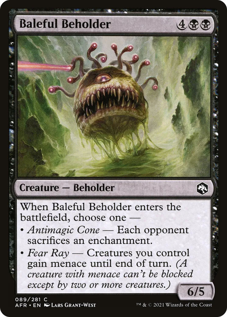 Baleful Beholder — Adventures in the Forgotten Realms — Magic: The Gathering