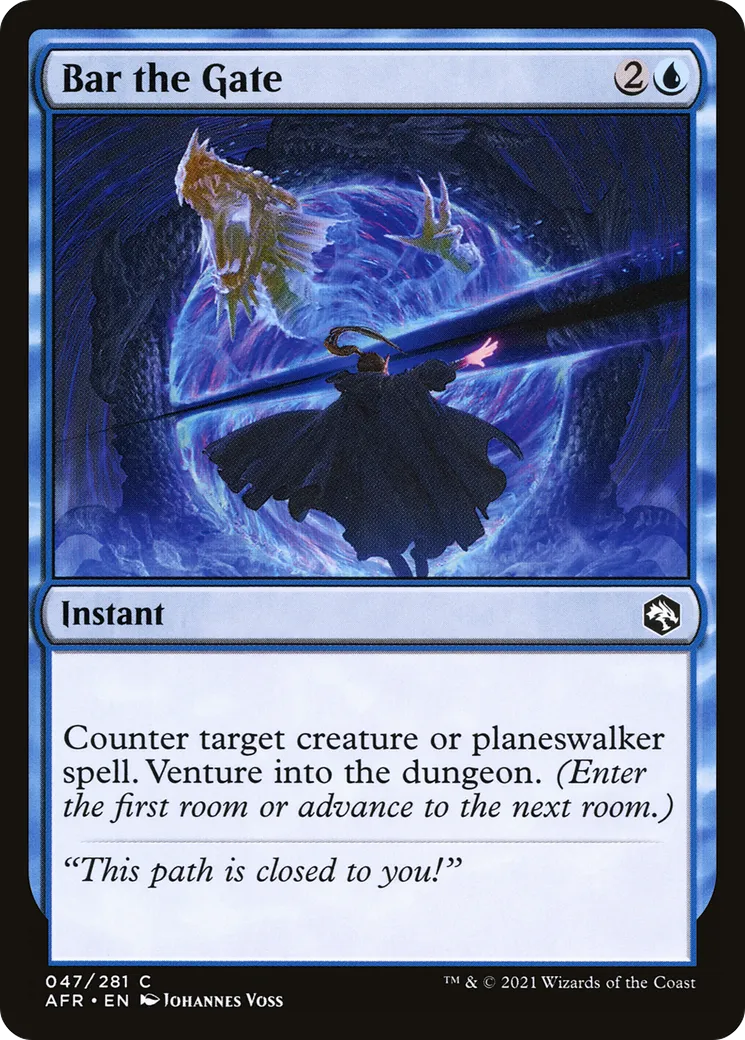 Bar the Gate — Adventures in the Forgotten Realms — Magic: The Gathering