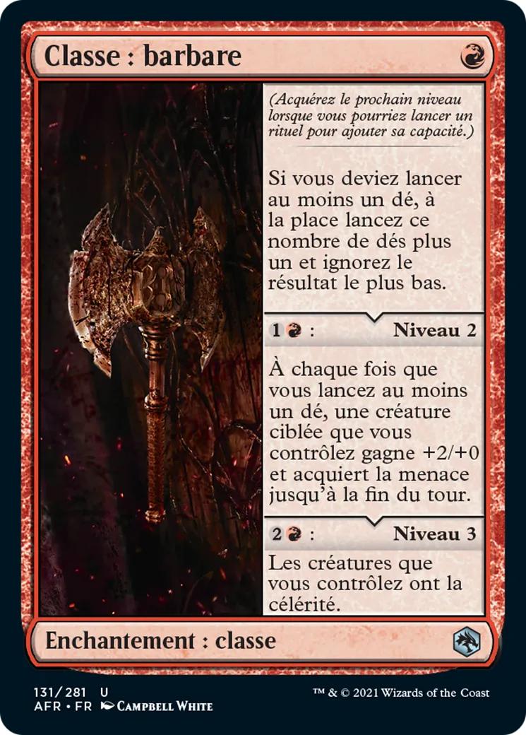 Classe : barbare — Adventures in the Forgotten Realms — Magic: The Gathering