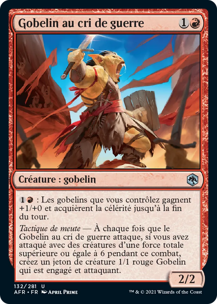 Gobelin au cri de guerre — Adventures in the Forgotten Realms — Magic: The Gathering