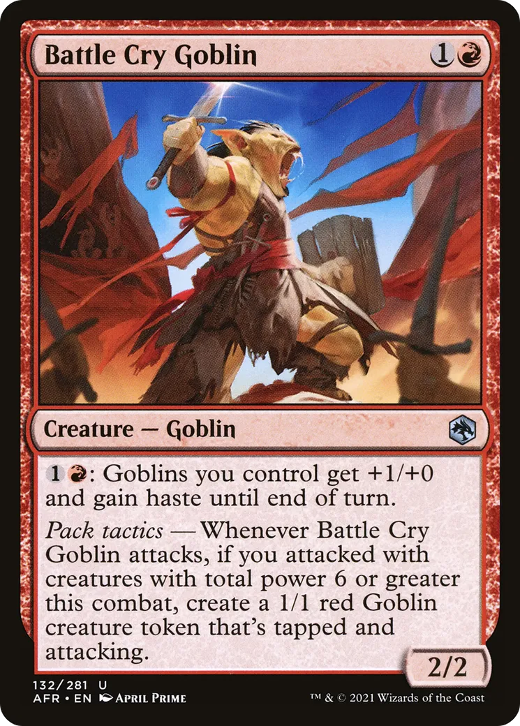 Gobelin au cri de guerre — Adventures in the Forgotten Realms — Magic: The Gathering