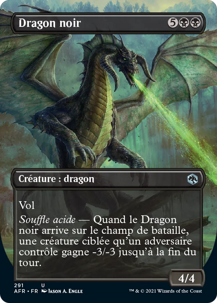 Dragon noir — Adventures in the Forgotten Realms — Magic: The Gathering