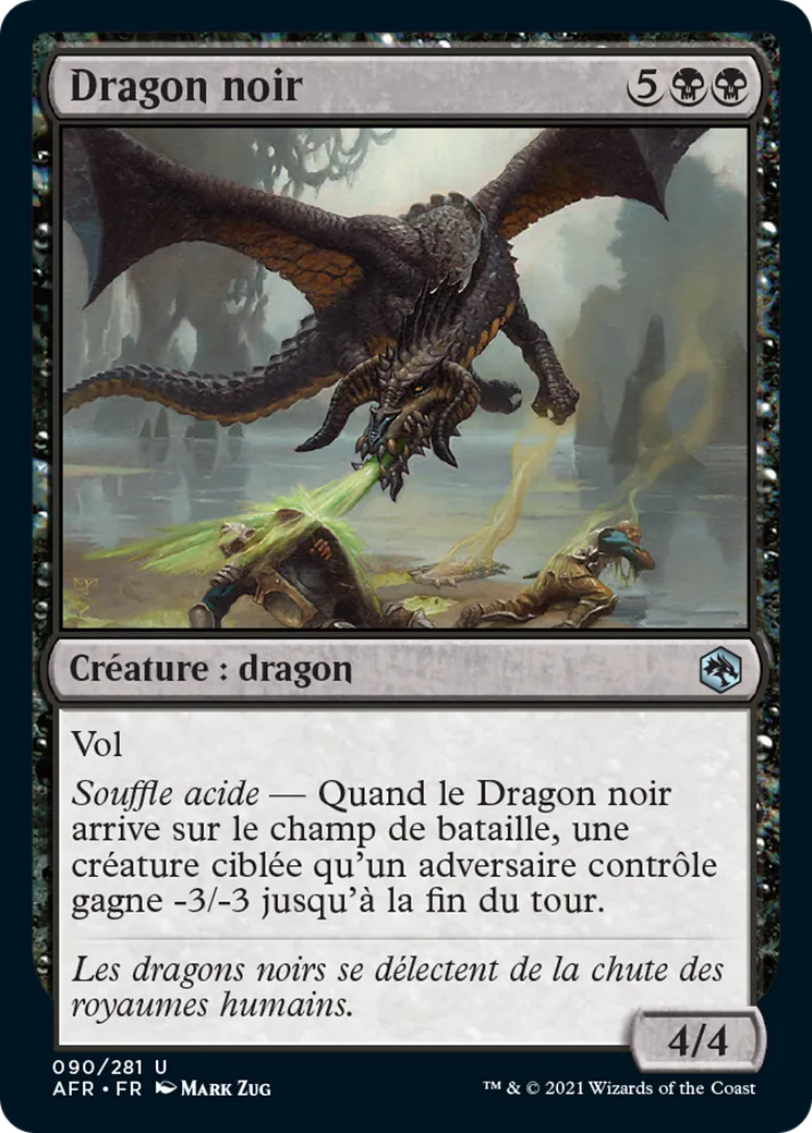 Dragon noir — Adventures in the Forgotten Realms — Magic: The Gathering
