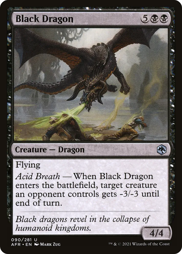 Black Dragon — Adventures in the Forgotten Realms — Magic: The Gathering