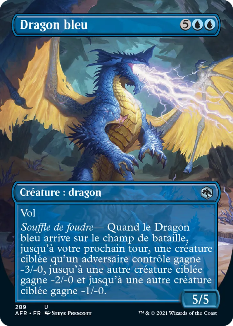 Dragon bleu from Adventures in the Forgotten Realms - Magic: The Gathering