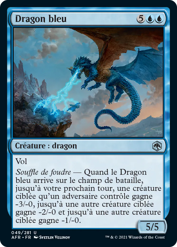Dragon bleu — Adventures in the Forgotten Realms — Magic: The Gathering
