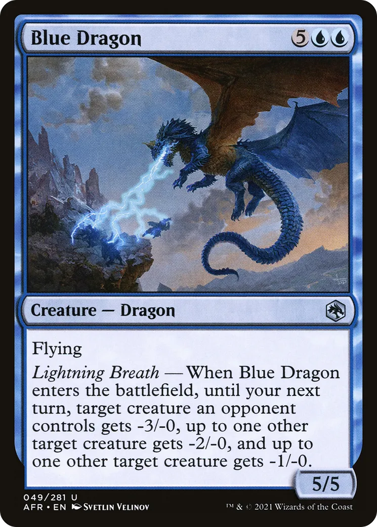 Blue Dragon — Adventures in the Forgotten Realms — Magic: The Gathering
