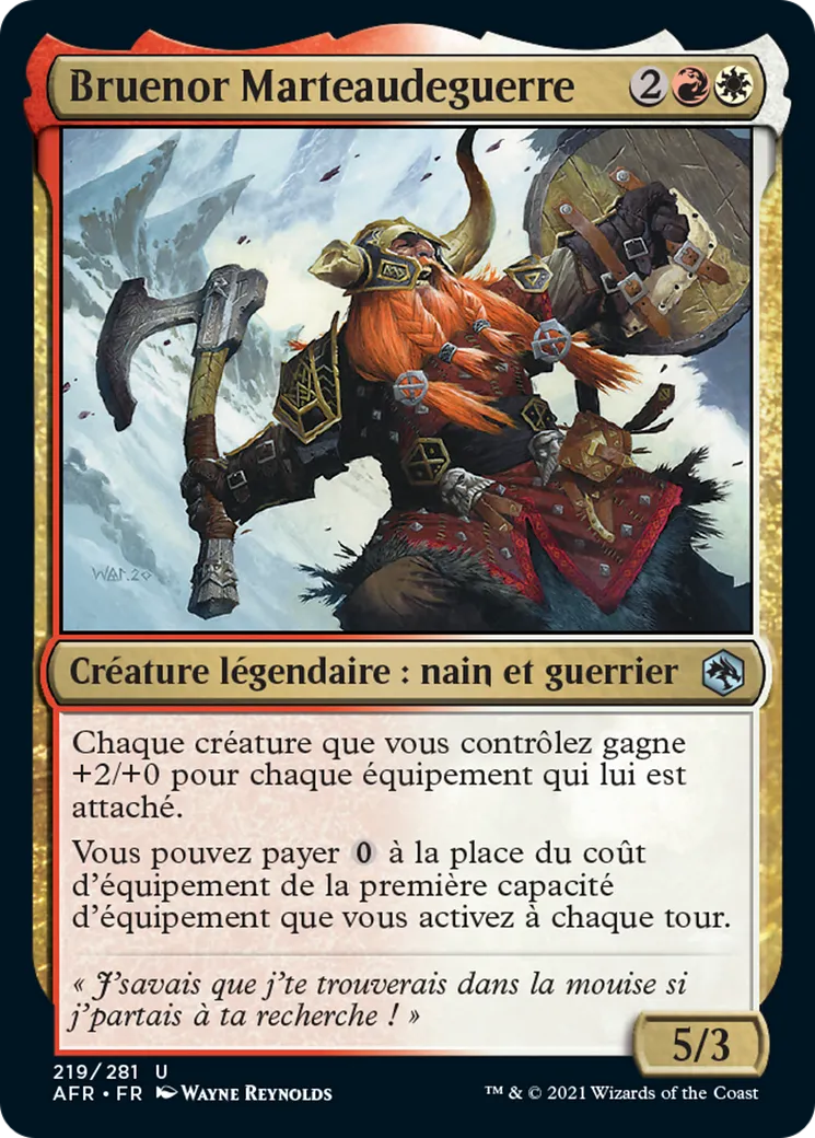 Bruenor Marteaudeguerre — Adventures in the Forgotten Realms — Magic: The Gathering