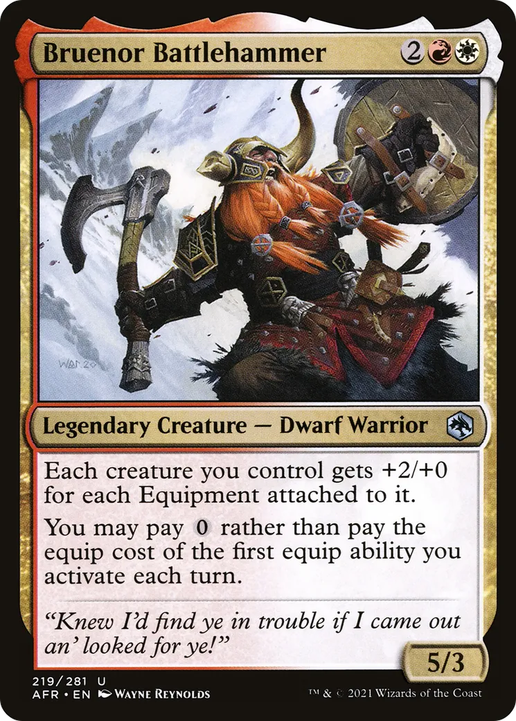 Bruenor Battlehammer — Adventures in the Forgotten Realms — Magic: The Gathering