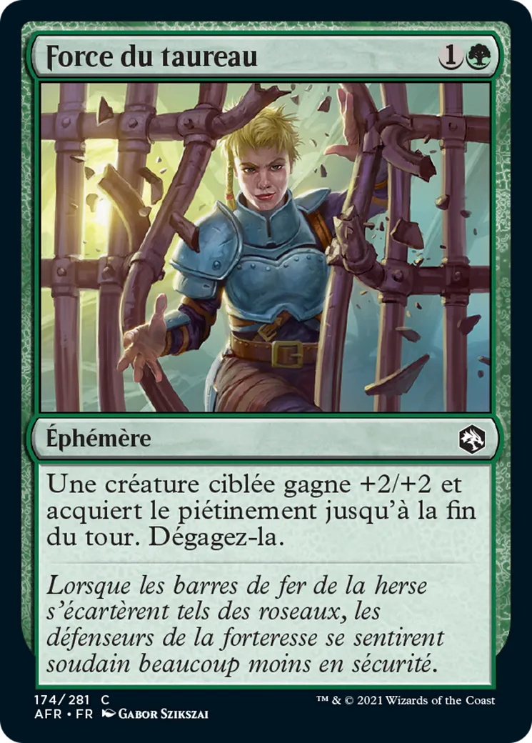 Force du taureau — Adventures in the Forgotten Realms — Magic: The Gathering