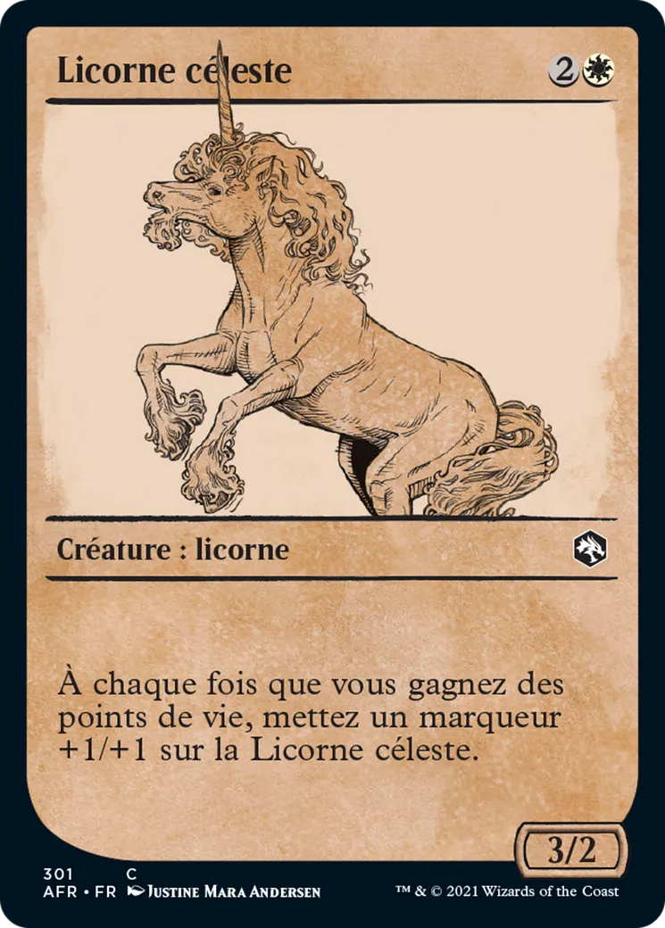 Licorne céleste — Adventures in the Forgotten Realms — Magic: The Gathering