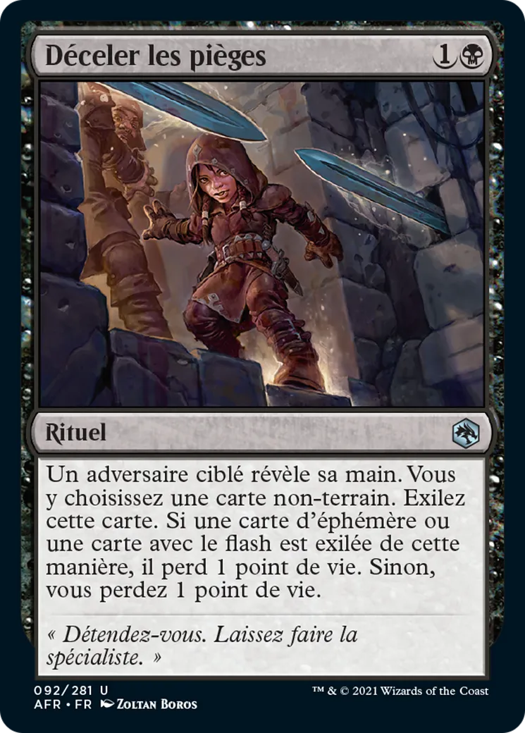 Déceler les pièges — Adventures in the Forgotten Realms — Magic: The Gathering