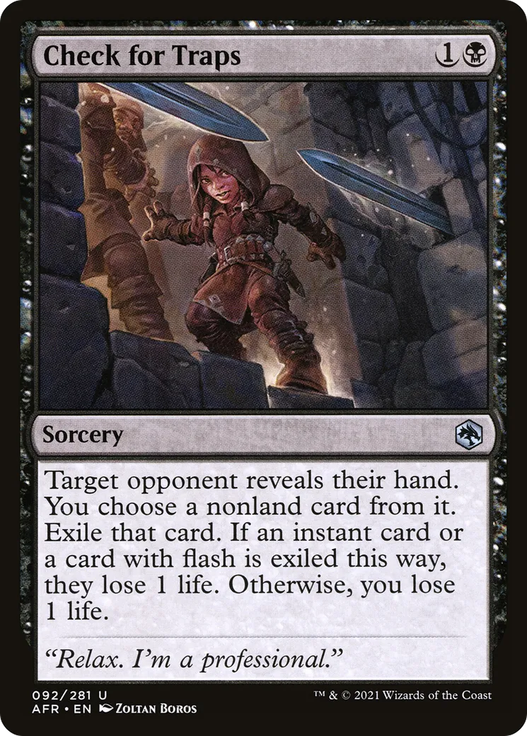 Déceler les pièges — Adventures in the Forgotten Realms — Magic: The Gathering