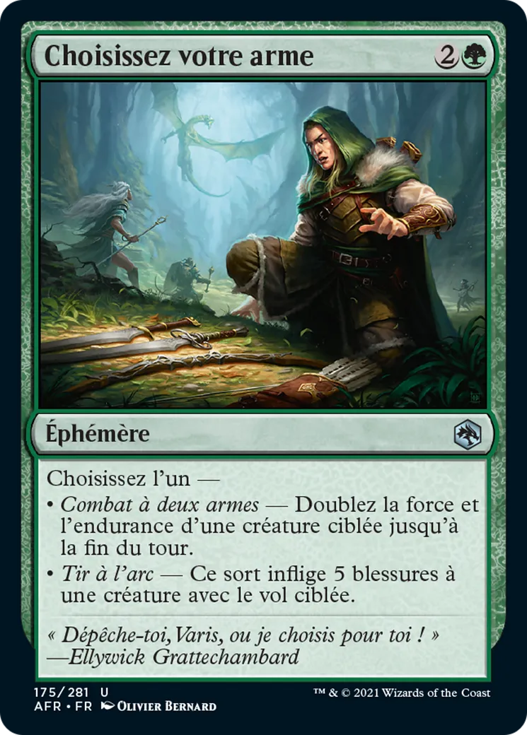 Choisissez votre arme — Adventures in the Forgotten Realms — Magic: The Gathering