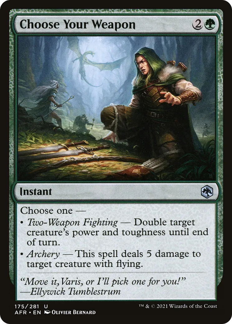Choisissez votre arme — Adventures in the Forgotten Realms — Magic: The Gathering