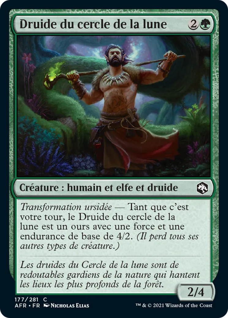 Druide du cercle de la lune — Adventures in the Forgotten Realms — Magic: The Gathering