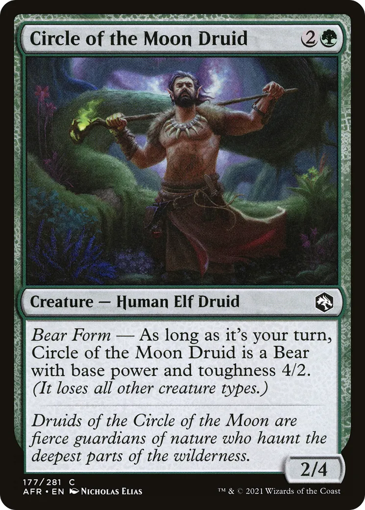 Druide du cercle de la lune — Adventures in the Forgotten Realms — Magic: The Gathering