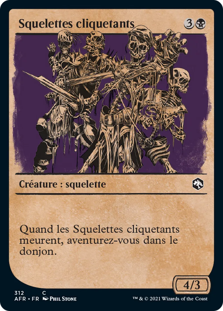Squelettes cliquetants — Adventures in the Forgotten Realms — Magic: The Gathering