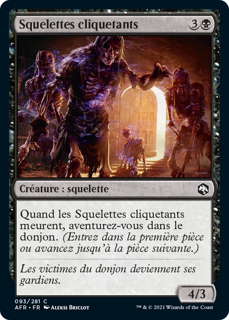 Squelettes cliquetants — Adventures in the Forgotten Realms — Magic: The Gathering
