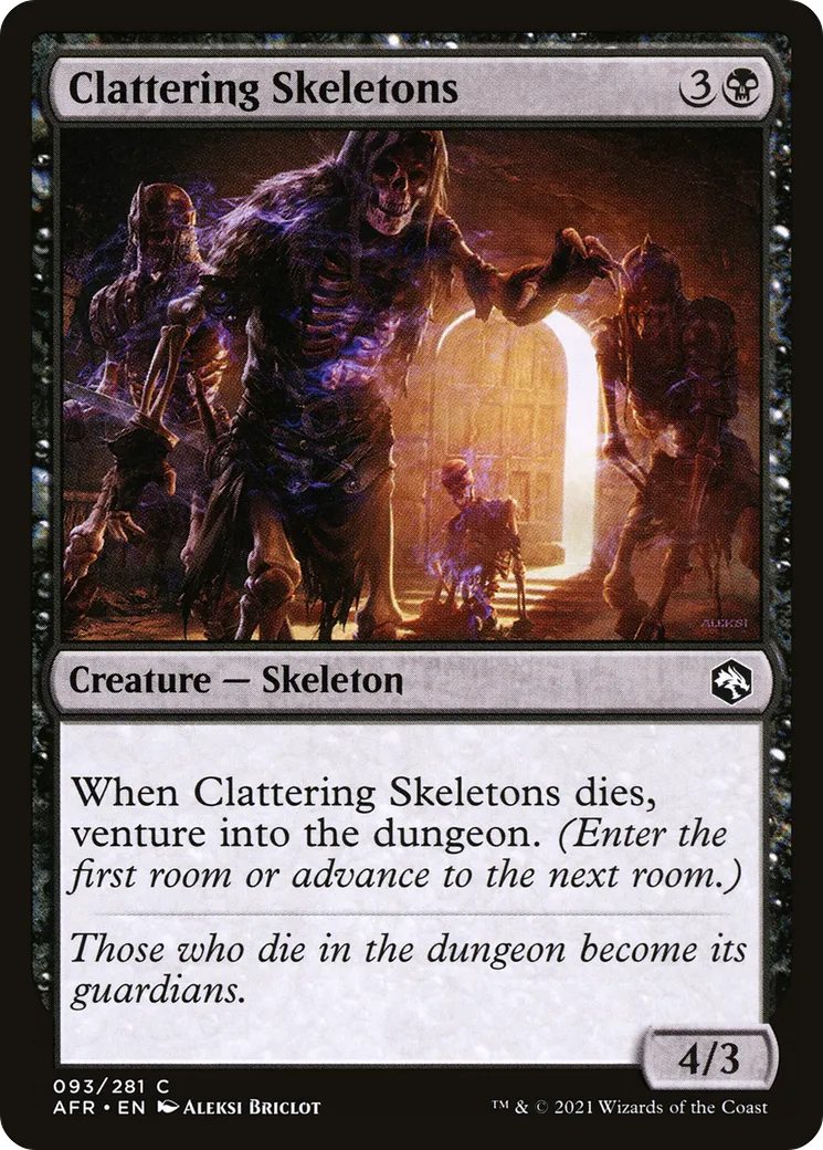 Clattering Skeletons — Adventures in the Forgotten Realms — Magic: The Gathering
