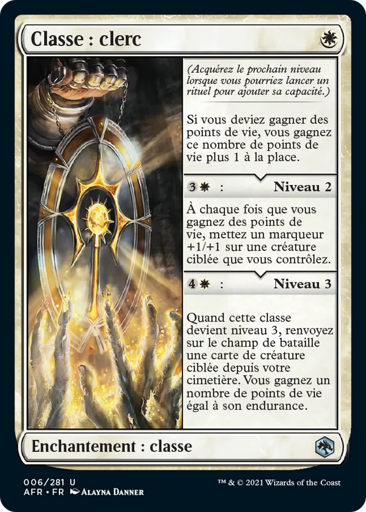 Classe : clerc — Adventures in the Forgotten Realms — Magic: The Gathering