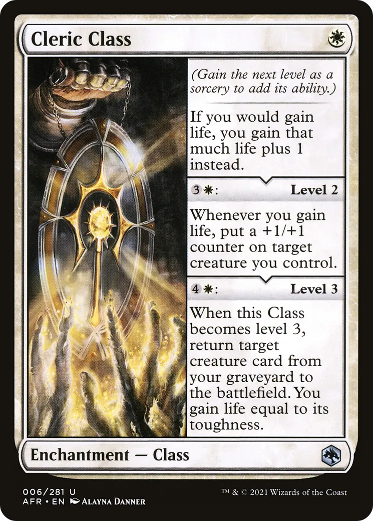 Cleric Class — Adventures in the Forgotten Realms — Magic: The Gathering